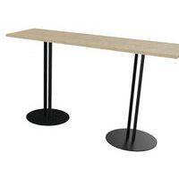 Table Roxane 2 pieds piètement 2 tubes 140x40 cm thumbnail image 9