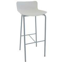 Tabouret haut Popp coque polycarbonate/piètement acier - Image 4