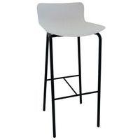 Tabouret haut Popp coque polycarbonate/piètement acier - Image 5
