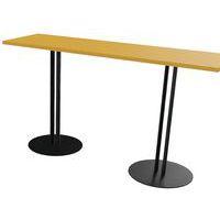 Table Roxane 2 pieds piètement 2 tubes 140x40 cm thumbnail image 8