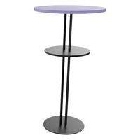 Mange-debout Roxane + tablette piètement 2 tubes Ø 60 cm - Image 4