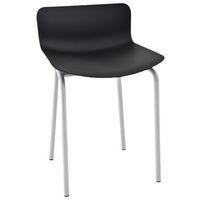 Tabouret bas Popp coque polycarbonate/piètement acier