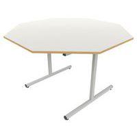 Table dégagement latéral octogonale Ø 120 cm stratifié ABS - Image principale