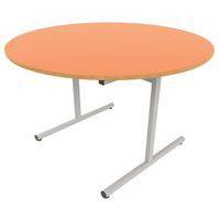 Table dégagement latéral ronde Ø 120 cm stratifié ABS - Image principale