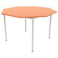 Table 4 pieds droits octogonale Ø 120 cm stratifié ABS thumbnail image 3
