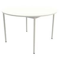 Table 4 pieds droits ronde Ø 120 cm stratifié ABS thumbnail image 3