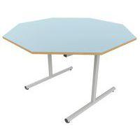 Table dégagement latéral octogonale Ø 120 cm stratifié ABS thumbnail image 4