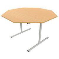 Table dégagement latéral octogonale Ø 120 cm stratifié ABS thumbnail image 3