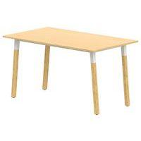 Table 4 pieds inclinés métal/bois 160 x 80 cm stratifié ABS thumbnail image 4