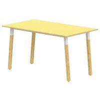 Table 4 pieds inclinés métal/bois 180 x 80 cm stratifié ABS thumbnail image 4