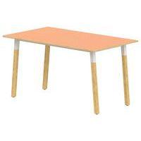 Table 4 pieds inclinés métal/bois 180 x 80 cm stratifié ABS - Image 2