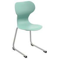 Chaise recyclée Mia Cantilever coque en polypropylène-Mirplay School - Image 5