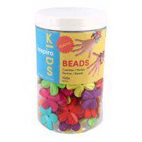 Bocal 100 fleurs plastiques géantes 3 cm - Image 2