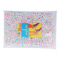 Sachet 1000 perles plastiques couleurs assorties dés cœurs Ø 7 mm - Image 2