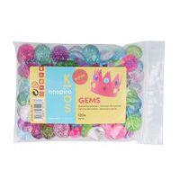 Pochette de 120 cabochons plastique pailletés à coller Ø 18 mm - Image 2