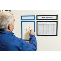 Lot de 10 Cadre d'affichage Magneto PRO Memo bleu thumbnail image 3