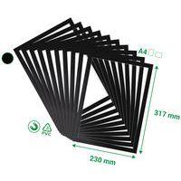 Lot de 10 Cadre d'affichage Magneto PRO Memo noir thumbnail image 4