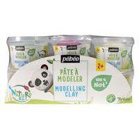 Assortiment 6 pains pâte à jouer 90g en couleurs assorties - Pébéo