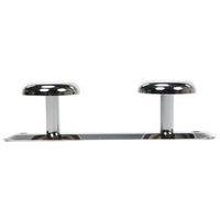 Crochet 2 patères chromé argent pour salle de bains - Image 3