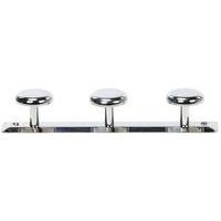 Crochet 3 patères chromé argent pour salle de bains thumbnail image 5