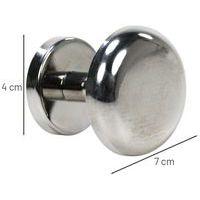 Crochet 1 patère chromé argent pour salle de bains - Image 5