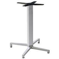 Pied de table Domino fixe hauteur 73 cm colonne carrée - argent - Image principale