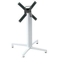 Pied de table Domino rabattable hauteur 73 cm colonne carrée - blanc - Image principale