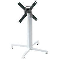 Pied de table Domino rabattable hauteur 73 cm colonne ronde - blanc - Image principale