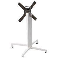 Pied de table Domino rabattable hauteur 109 cm colonne ronde - blanc - Image principale