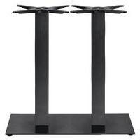 Pied de table Tiffany ht 73 cm double colonne - peint noir - Image principale