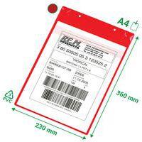 5 Pochette d'identification Neodyme Portrait - rouge - Tarifold A4 - Image 3