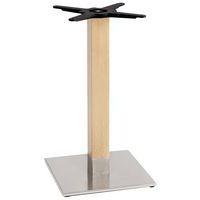Pied de table Tiffany base carrée colonne hêtre S-CAB thumbnail image 3