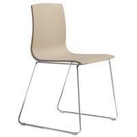 Chaises Alice piètement luge chromé ou peint lot de 2 S-CAB - Image 3