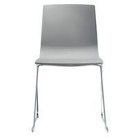 Chaises Alice piètement luge chromé ou peint lot de 2 S-CAB - Image 2