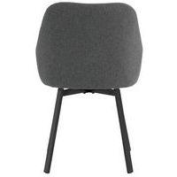 Lot de 2 chaises Amélie gris foncé thumbnail image 2