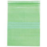 Sachet zip recyclé - Vert 50 µm - 280x220mm - Manutan Expert - Image principale