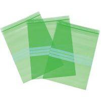 Sachet zip recyclé - Vert 50 µm - 280x220mm - Manutan Expert - Image 3