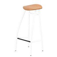 Tabouret haut Diablo assise bois verni thumbnail image 6