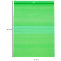 Sachet zip recyclé - Vert 100µm - 280x220mm - Manutan Expert - Image 5