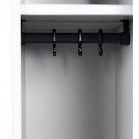 Armoire distribution linge propre 6 cases penderie Gris/bleu - Image 4