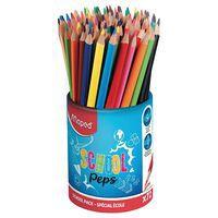 Pot 72 crayons couleurs résine 18cm Ø2,9mm school peps - Maped