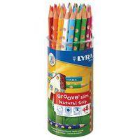 Pot 48 crayons couleurs groove slim triangulaire - Lyra