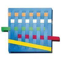 Lot de 4 planches à tisser carrés + 16 bandes en plastique souple - Image principale