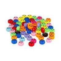 Bocal 450 perles émojis plates dia 9.5mm trou 2mm - Image principale