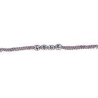 Bocal 1200 perles plastique lettres dia7mm trou1.2mm argent - Image 2