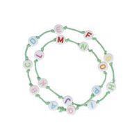 Bocal 1200 perles plastique lettres dia7mm trou1.2mm couleur - Image 2