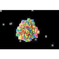 Sachet 500 perles multiformes 12 mm