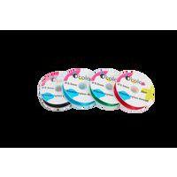 Lot 4 bobines fil nylon élastique 20 m Ø 0.5 mm - assorties