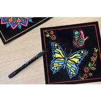 Set de 4 cartes velours - Animaux thumbnail image 3