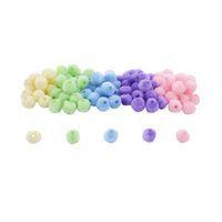 Sachet 100 perles pompons pastel Ø 20 mm